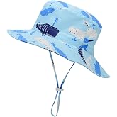Durio Baby Sun Hat Breathable Summer Hat Children's Fishing Hat UV Protection Unisex Cap with Adjustable Ties