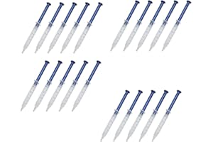 FUNCHIC Teeth Whitening Gel Syringe Refill Pack 35% CP Bleaching Gel 20 PCS 3ML Tooth Whitener Gel Kit Works with Teeth Whitening LED Light and Tray