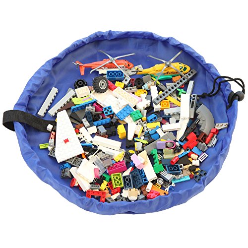 ASAB Portable Toy Storage Bag | Soft Basket for Kids | Large Foldable Container with String to Close It | Diameter 150cm