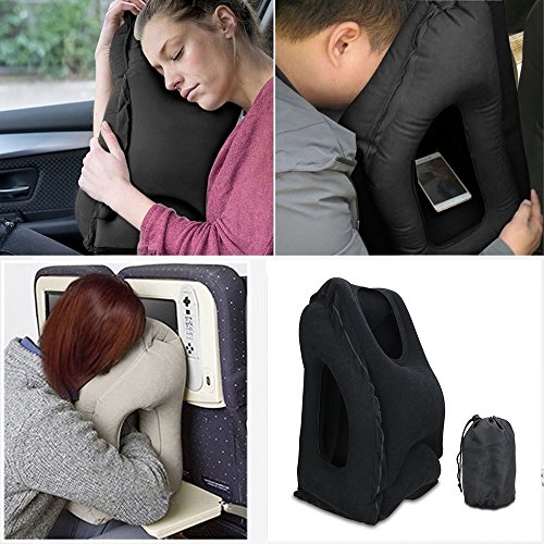 Reisekissen für Flüge, Zugreisen, Portable Multifunktional Aufblasbare Travel Kissen Für Flugzeuge, Züge, Autos, Heim, Camping, Büro Nickerchen Kissen, perfektes Geschenk für Familie, Freunde, Kollegen - 5
