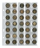 Blattformat: 202 x 252 mm. Multi collect Münzblätter für 35 Münzen bis 27 mm Durchmesser, Zwischenblätter schwarz, 5er-Packung