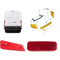 Riloer Heck Stoßfänger Reflektoren Für Ford Transit - Rot Reflektor BK21-515C0-AA 2 Stück