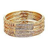 YouBella Traditional Jewellery Gold Plated Bangle Set for Women (Golden)(YBBN_91058_2.4)