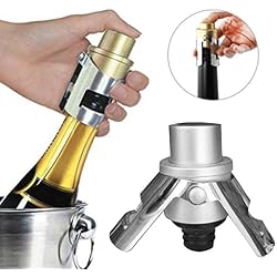 ExcLent Acier Inoxydable Champag Ne Stopper Bouteilles Mousseuses Plug Sealer Saver Stopper