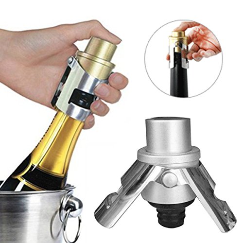 ExcLent Acier Inoxydable Champag Ne Stopper Bouteilles Mousseuses Plug Sealer Saver Stopper