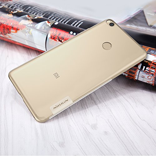Nillkin Nature- Funda Xiaomi Mi Max 2  Carcasa trasera Mi Max 2 Protector Bumper Antideslizante de Gel TPU para Xiaomi Mi Max 2 Ultra Slim Cover Case - Transparente