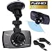 Produktbild Auto-Kamera, Dash-Cam, Inrigorous Dash-Kamera fürs Auto, Full HD, 1080p, 170 Grad Super-Weitwinkel-Armaturenbrett-Kamera, G-Sensor, Nachtsicht, Loop-Aufnahme,