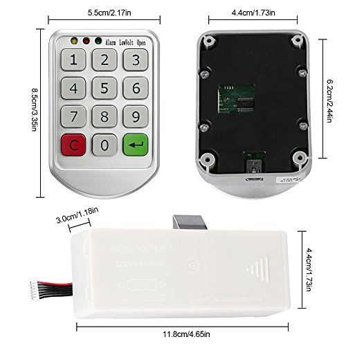 Cerradura Electrónica Táctil de Contraseñas Bloqueo de teclado