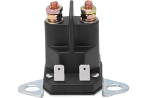 WALFRONT Relè Avviamento 12V Solenoide Bobina Ottone per Tosaerba, Trattorino, ATV, Motoslitte e Motori da Giardino