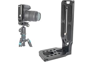 Aisnyho Quick Release L Shape Bracket Universal Vertical QR Plate Video Shooting DSLR Camera L Bracket with Arca Swiss Compatible with DJI Ronin Zhiyun Canon Nikon Sony Camera