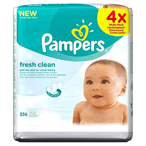 Pampers Fresh Clean Baby Wipes (64 per pack x 4)