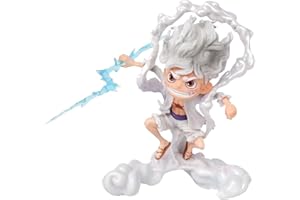 BSNRDX 1 Piece Anime Figuras Monkey D.Luffy Action Figura Sun God Nika Luffy Gear 5, Luffy Action Figura Anime Juguete Estatua Modelo Figurine PVC Doll Juguete per Ragazzi Ragazze Regali 18cm