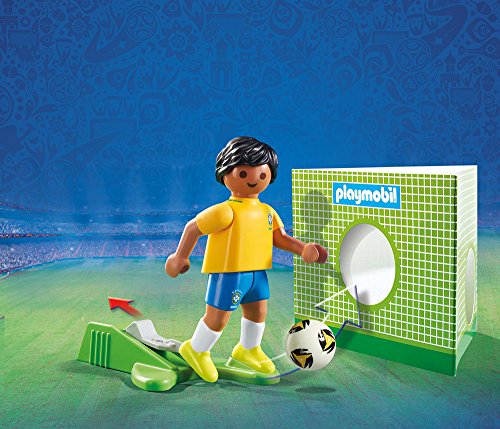 Playmobil Joueur de Foot Brésilien, 9510, Multicolore