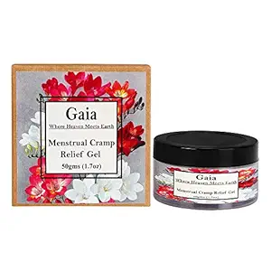Gaia Aromatherapy Menstrual Cramp Relief Gel, For Period Pain, Cramps For All Age Groups, No Chemicals, No GMO, All Natural.