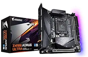 GIGABYTE Z490I AORUS Ultra Mini-ITX Motherboard with Direct 8 Phase Digital VRM Design, Intel Wi-Fi 6 802.11ax, Intel 2.5GbE LAN, HDMI 2.0, RGB Fusion 2.0