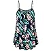 Produktbild Damen Tanktops Weste Hffan Schulterfrei Neckholder T-Shirt Mode Frauen Drucken Bluse Casual Tops Camis Elegante Schulterfrei Sommer Oberteile Hemd Sommerblusen Blusenshirt Vest (Marine, S)