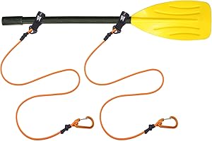 MOPHOEXII Kayak Paddle Leash, Paddle Leash Lightweight Coiled Kayak Rod Leashes for SUP Kayaking Canoing Fishing Boating