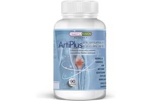 Healthy Fusion Artiplus | Potente trattamento per le articolazioni, ossa e muscoli | Curcuma + Condroitina + Glucosamina + Bioperina | Elimina il dolori | Previene il malessere e le lesioni | 90 Caps