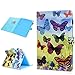 Price comparison product image iPad 9.7 2018 2017/iPad Air 2/iPad Air Case, Print Printing Premium PU Leather Folio Smart Cover with Auto Sleep Wake Stand Wallet Case for Apple iPad 6th/5th Gen,iPad Air 1/2, Butterfly