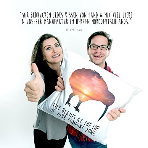 Mr. & Mrs. Panda Kissen 40×40 Kiwi Vogel – 100% handmade in Norddeutschland – Kiwi, vogel, Kiwivogel, Neuseeland, Newzealand Kissen, Kissenhülle, Kopfkissen, Geschenk, Schenken, Couch, Sofakissen, weich, flauschig, 40×40, 40 x 40 Kiwi, vogel, Kiwivogel, Neuseeland, Newzealand - 3