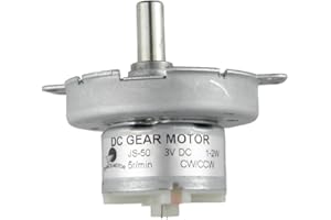 CHANCS Moteur électrique synchrone JS-50 3 V 5 tr/min DC à arbre en D