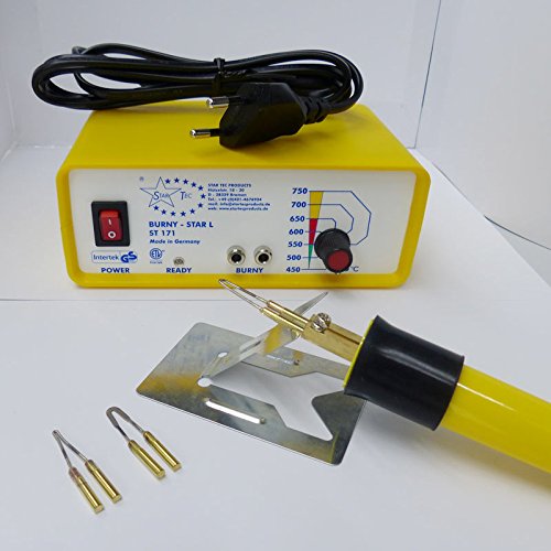 Brennstation Burny Star L mit Brandmalkolben und Brennschleifen Made in Germany - 2