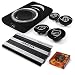 Produktbild Auna Suzuka 4.1 Car-Hifi Set 10000W Auto Lautsprecher Subwoofer Verstärker Set (6/5/4/3-Kanal Endstufe, 30cm Subwoofer, 10cm & 16,5cm Einbaulautsprecher, inkl. Kabelset) schwarz
