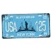 Produktbild Fenteer USA Kennzeichen Blechschilder Metallschilder Blechbild Metallbild Kaffee Ornament - New York 2