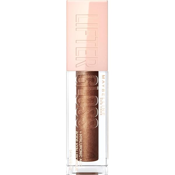 Maybelline Lifter Gloss Lipgloss – Farbe 07 Amber, 5 Ml, Mit Hyaluron, Für Vollen, Glänzenden Look
