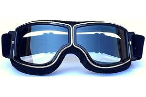 HONCENMAX Motorcycle Goggles, Motocross Glasses for Helmet, Safety Goggles for Dirt Bike BMX ATV Off Road Racing Ski Snowboard - Fog-proof/Windproof/UV Protection Adult