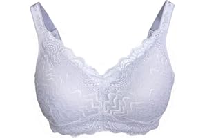 Sendyou ES66 Sostén con Bolsillos para Mujer Brasier mastectomía para protesis de Mama Hermoso Encaje