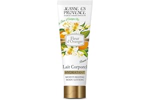 JEANNE EN PROVENCE - Lait Corporel Hydratant et Parfumé - Parfum Fleur d'Oranger - 95% d'Ingrédients d'Origine Naturelle - Peau sèche - Fabriqué en France à Grasse - 200 ml