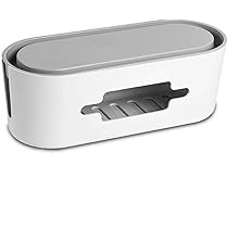 Scatola Raccogli Cavi YTACREA - Organizzatore Cavi Per Casa E Ufficio - Materiale ABS Sicuro - Copertura In Bambù