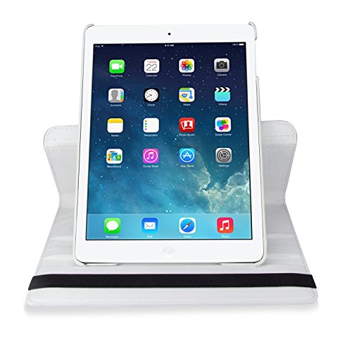 SAVFY iPad Air 2 Hülle Case Schutzhülle 360 Grad Rotation Flip Cover inkl. Displayschutzfolie, Eingabestift für iPad Air 2 iPad 6 - 5