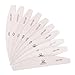 MAKARTT® 10pcs/ pack Professional Zebra Nail Files Washable Double Sided Emery Board 100/180, 100/100, 150/150, 240/240 Grit Nail Buffering Files (100/180 Grit)