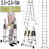 alu leiter 8 meter gebraucht ※ Es kann leicht in verschiedene Aufstellung umgewandelt werden und als Stufenleiter verwendet werden nach Ihrem Bedarf.Die Leiter kann aufgeteilt in insgesamt 16 Sprossen mittels eines ausgeklügelten Ausziehmechanismus bis zu einer Länge von 5m ausgefahren werden.Sie können sie in der Mitte umknicken, jedes Ende einzeln kürzen oder sie auf ganze 2,5m ausziehen.