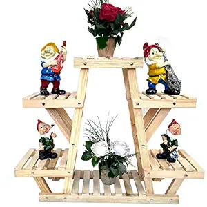 Wonderland Small Step Wooden Plant Stand