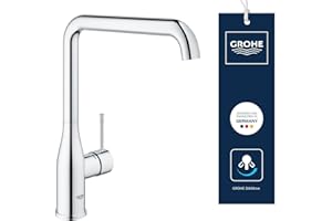 GROHE Essence Mitigeur Robinet pour Evier de Cuisine (Bec Haut, Zone de rotation 360°) Chrome, 30269000