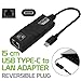 Produktbild HKFV Typ C Zu 10/100/1000M Gigabit RJ45 Ethernet LAN Netzwerkkarte Adapter Konverter Netzwerkadapter USB 3.1 Type C Network Adapter