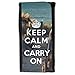 Produktbild Portemonnaie Geldbörse Brieftasche // Q01025197 keep calm and carry on 1302 // Large Size Wallet