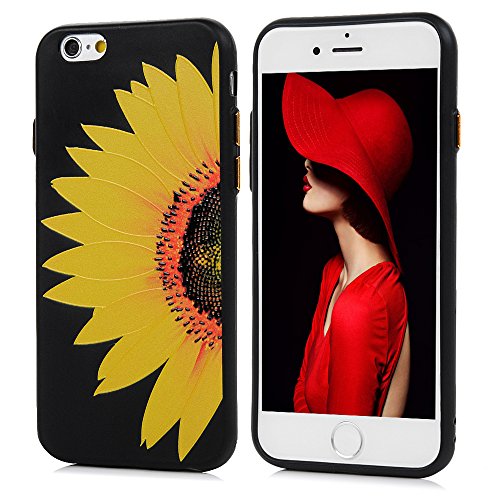 iPhone 6/iPhone 6s Hülle Badalink iPhone 6/iPhone 6s UltraSlim Schutzhülle TPU Sonnenblume Handyhülle Silikon Case Cover Handytasche Anti-Rutsch Kratzfest Handyhülle Flipcase - 2