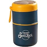 Porsima 66720 Yemek Termosu &Ccedil;elik Yemek Termosu Lunch Box Taşınabilir Yemek Kabı Termos 710ML - Sarı