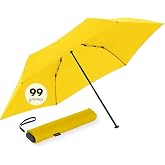 Doppler Zero,99 Flat Folding Umbrella Manual Ultralight 99g Pocket | Only 99g - Flat Anti-Wind Compact Umbrella for Pocket Ha