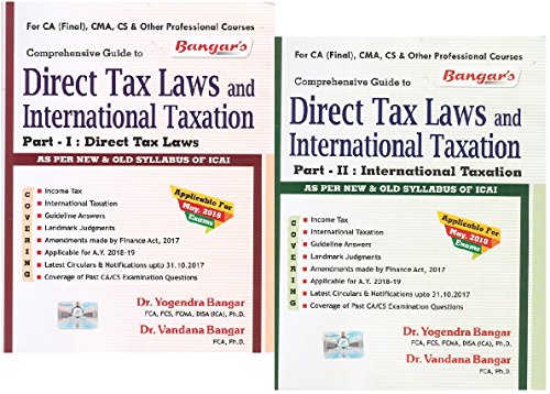 Aadhya Prakashan's Comprehensive Guide to Direct Tax Laws and International Taxation for CA Final May 2018 Exam [New & Old Syllabus] by Dr.Yogndra Bangar