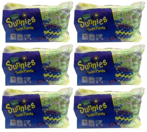 6x 10 Pampers Sunnies Swim Pants Large