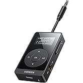 UGREEN aptX Bluetooth Sender Klinke Bluetooth Adapter mit LED-Anzeige, Bluetooth Transmitter Empfänger Kompatibel mit TV,Flug