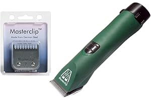 MASTERCLIP MD Roamer Cob Kit tondeuse à cheval/tondeuse avec lames A5 à dents numéro 10 et 7 – pour plumes et crinières