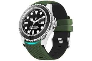 Fullmosa Silikonowe paski do zegarka, 22 mm, 20 mm, 24 mm, bez przerw, kompatybilne z Samsung Galaxy Watch 6, 5, 4, 3, Galaxy Watch 46 mm, 42 mm, Garmin, Fossil, Seiko, Citizen