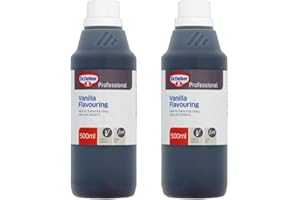 KRISP 2 x 500ml Vanilla Essence Baking Flavour Concentrate Cakes Biscuits