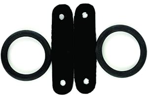 AK RIDING SPORTS AK Peacock, anelli in gomma e clip in pelle, ricambio per 1 paio